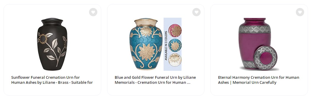 Sunflower Funeral Cremation Urn for Human Ashes by Liliane - Brass - Suitable for Cemetery Burial or Niche - Large for Remains of Adults up to 200 lbs - Miraflores Black and Gold Rose